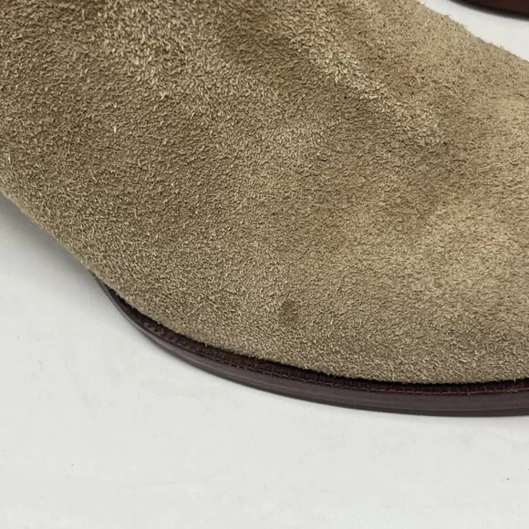 Madewell The Mira Side-Seam Ankle Boots in Suede 6 tan Ankle Boots & Booties